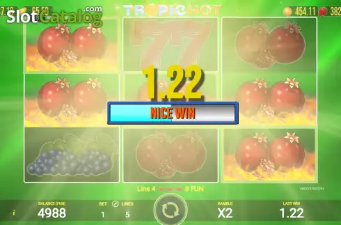Скрин3. Tropic Hot слот