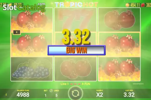 Скрин4. Tropic Hot слот