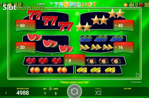 Скрин6. Tropic Hot слот