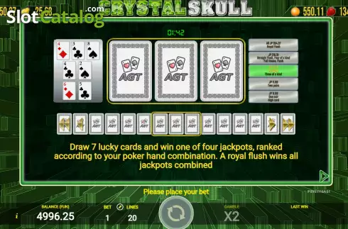 Скрин8. Crystal Skull (AGT Software) слот