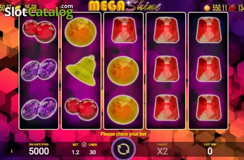 Скрин2. Mega Shine слот