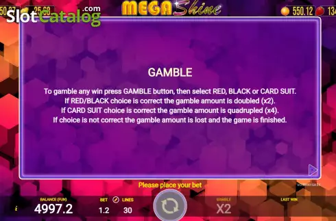 Скрин7. Mega Shine слот