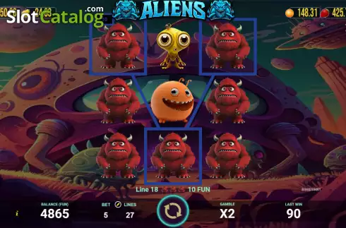 Скрин3. Aliens (AGT Software) слот