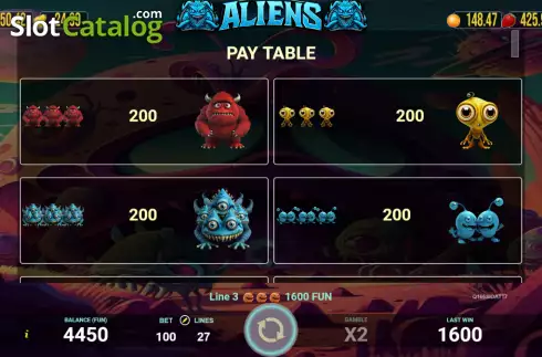 Скрин6. Aliens (AGT Software) слот