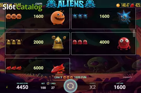 Скрин7. Aliens (AGT Software) слот