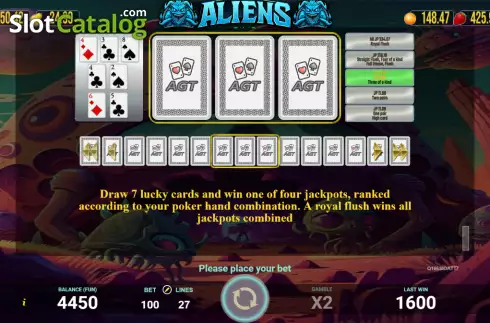 Скрин9. Aliens (AGT Software) слот