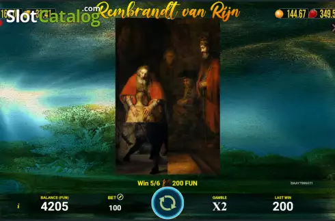 Скрин4. Rembrandt Van Rijn слот