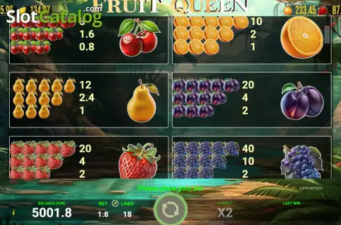 Скрин6. Fruit Queen (AGT Software) слот
