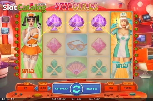 Скрин3. Spy Girls слот