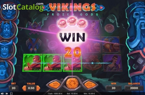 Скрин3. Vikings Frozen Gods слот