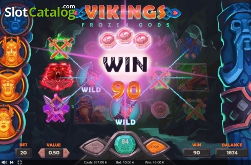 Скрин4. Vikings Frozen Gods слот