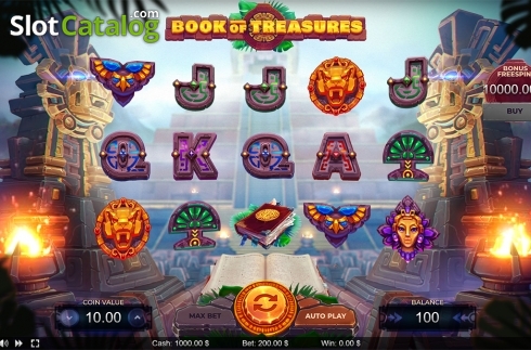 Скрин2. Book of Treasures (Thunderspin) слот