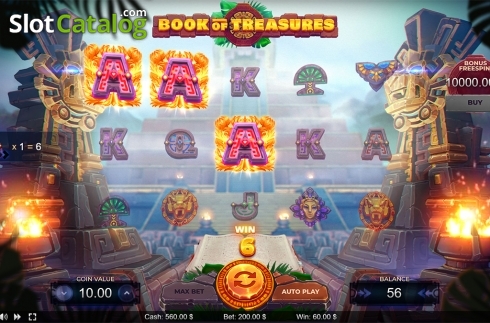 Скрин4. Book of Treasures (Thunderspin) слот