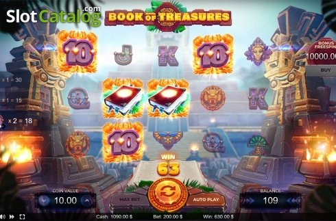 Скрин6. Book of Treasures (Thunderspin) слот