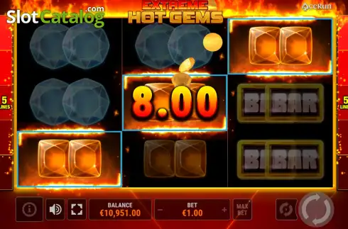 Скрин3. Extreme Hot Gems слот