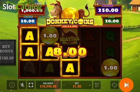 Скрин3. Donkey Coins Hold & Win слот