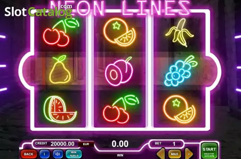Скрин2. Neon Lines слот