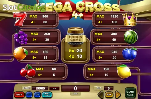 Скрин4. Mega Cross 4 слот