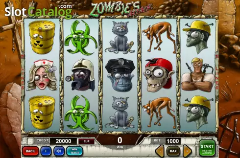 Скрин2. Zombie's Attack слот