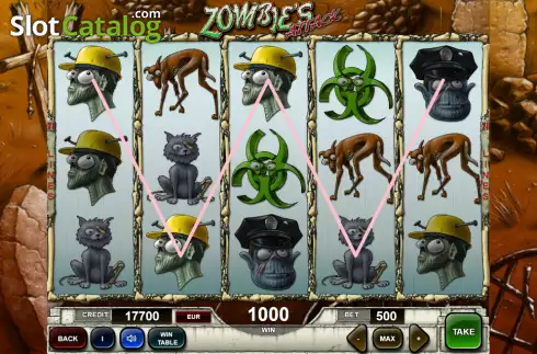 Скрин3. Zombie's Attack слот
