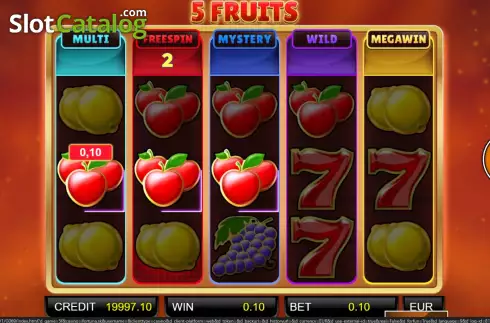 Скрин4. 5 Fruits слот