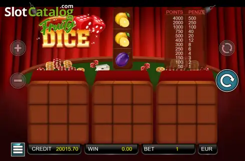 Скрин2. Fruity Dice слот