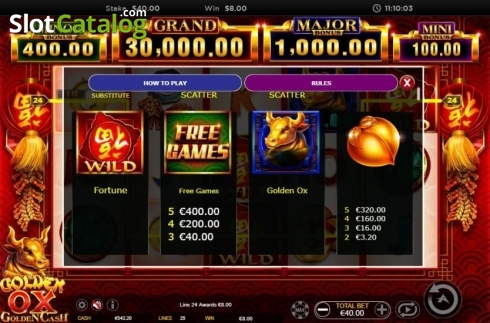 Скрин4. Golden Ox (Ainsworth) слот