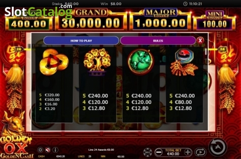 Скрин5. Golden Ox (Ainsworth) слот