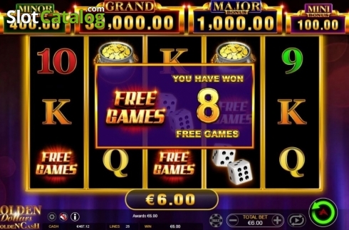 Скрин4. Golden Dollars Golden Cash слот