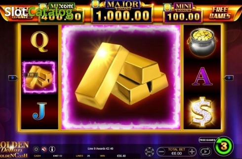 Скрин5. Golden Dollars Golden Cash слот