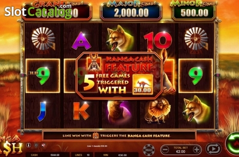 Скрин5. Kanga Cash (Ainsworth) слот