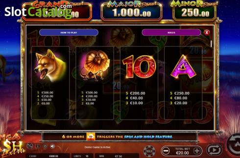 Скрин8. Kanga Cash Extra слот