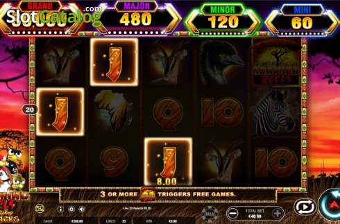 Скрин3. Roaming Reels Raging Roosters слот