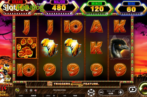 Скрин2. Roaming Reels Raging Roosters слот