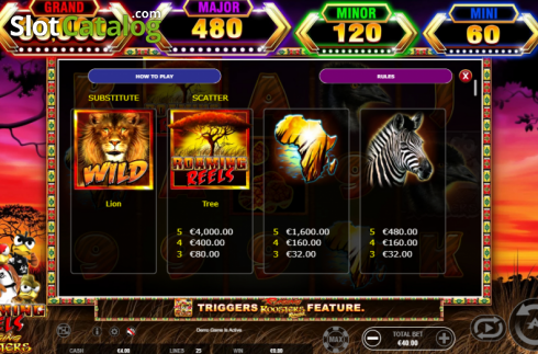 Скрин8. Roaming Reels Raging Roosters слот