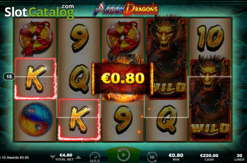 Скрин4. Action Dragons слот