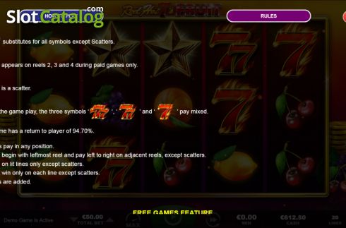 Скрин6. Reel Hot 7's Fruit слот