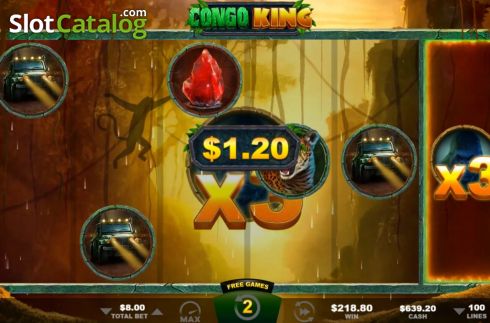 Скрин6. Congo King Quad Shot слот