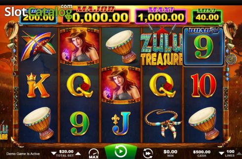 Скрин2. Zulu Treasure слот