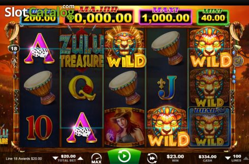 Скрин5. Zulu Treasure слот