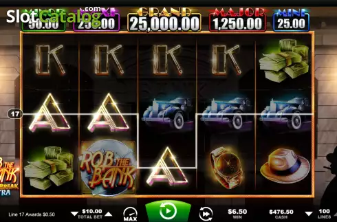 Скрин3. Rob the Bank (Ainsworth) слот