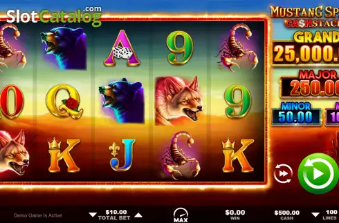 Скрин2. Mustang Spirit Cash Stacks слот