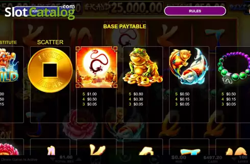 Скрин7. Laughing Dragon слот