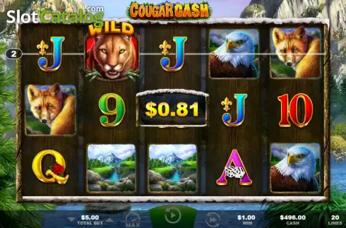 Скрин3. Cougar Cash слот
