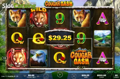 Скрин4. Cougar Cash слот