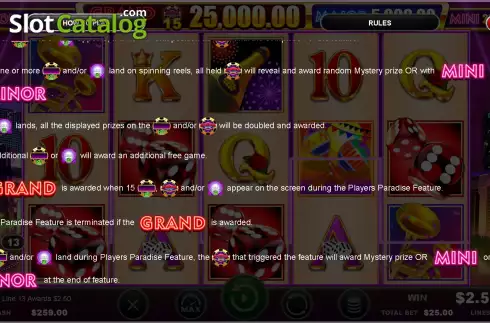Скрин9. Vegas Fiesta Grand слот