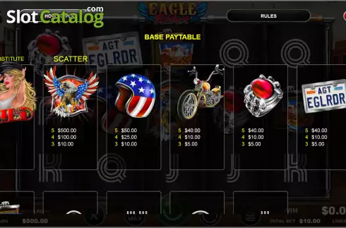 Скрин5. Eagle Rider слот