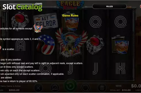 Скрин8. Eagle Rider слот
