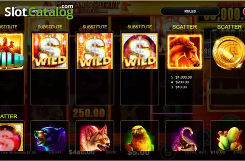 Скрин5. Mustang Spirit Cash Stacks Gold слот