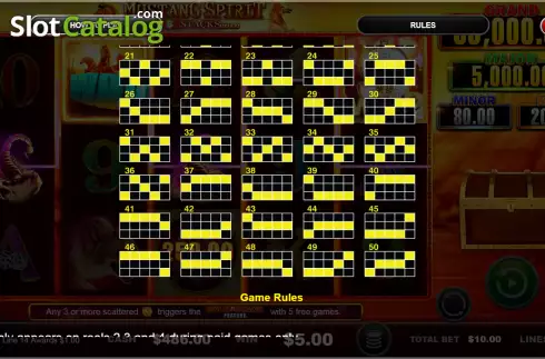 Скрин9. Mustang Spirit Cash Stacks Gold слот